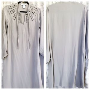 Diane von Furstenberg Silk Rosette Shift Dress